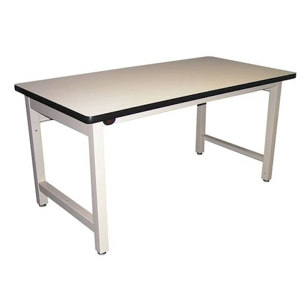 Bolted Workbenches, Laminate, 60" W, 30" to 36" Height, 5000 lb., Straight
