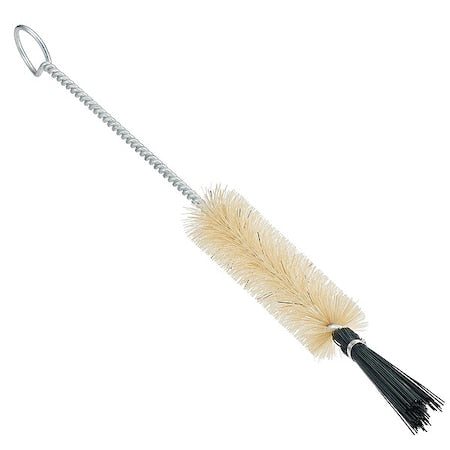Test Tube Brush, 6 in L Handle, 3 in L Brush, White, 9 in L Overall