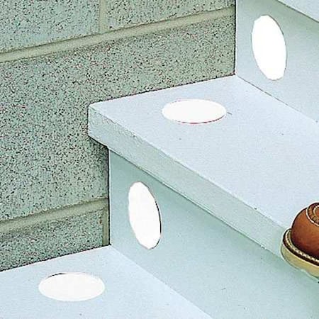 Floor Marking Tape, vinyl, No Legend, White, 3 in W., 0.216 in Thickness, 50 PK