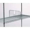 Shelf Divider, 18"D x 18"W x 8"H, Chrome