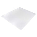 Chair Mat 43"x53", Traditional Lip Shape, Clear, for Carpet