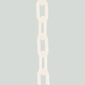 Plastic Chain, White, 50 ft Length, Gloss