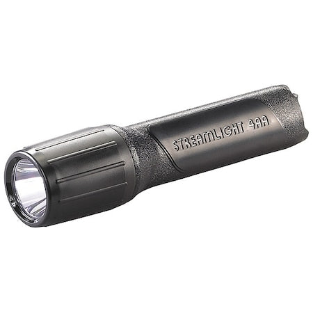 4AA ProPolymer Lux Flashlight, Led Black Industrial Handheld Flashlight, 100 lm