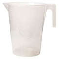 Pitcher, Polypropylene, Tall Form with Handle, 5 L / 1.3 gal Capacity, Not Rated Not Applicable