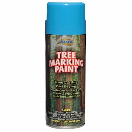 Tree Marking Paint, 12 oz., Blue, Solvent -Based