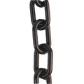 Plastic Chain, Black, 100 ft Length, Gloss