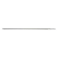 61-4/5" to 112-1/2" Threaded Telescopic Handle, 1 1/4 in Dia, White, Aluminum/Plastic