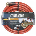 3/4 in ID x 50 ft L Heavy Duty Water Hose, PVC Tube, Red, Aluminum x Aluminum Fitting