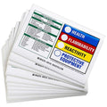 Rectangle HMIG Label 4"H x 5-7/8"W, Multicolor, Pk100