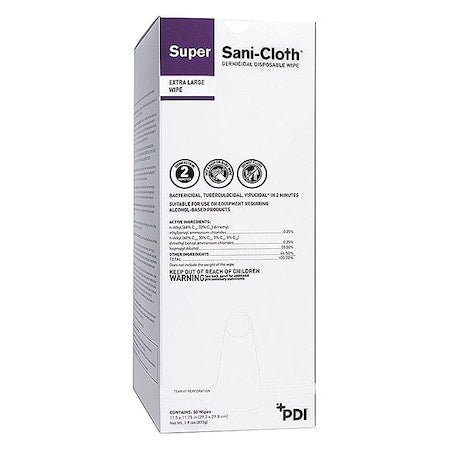 Disinfecting Wipes, 11-1/2 x 11-3/4"", 50 Pack, 50 Wipes/ Pack