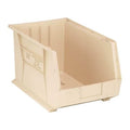 Hang & Stack Storage Bin, Polypropylene, Ivory, 10 in H, 11 in W, 18 in L