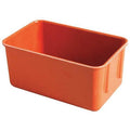 Stack & Nest Storage Container, 0.9 gal, 9-3/4 in L x 6-1/8 in W x 4-1/2 in H, Red