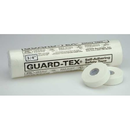 Safety Tape, White, 3/4 x 30 yd. L, PK16