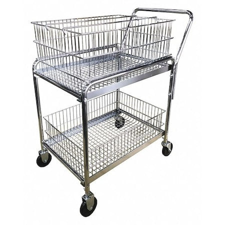 Mail Cart, 33 In. L, 20 In. W, 37-1/2 In. H