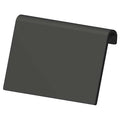 Black Plastic Label Holder, 4 in L, 2 1/4 in W