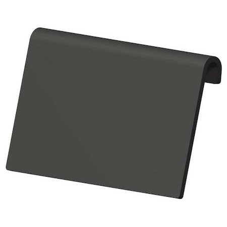 Black Plastic Label Holder, 4 in L, 2 1/4 in W