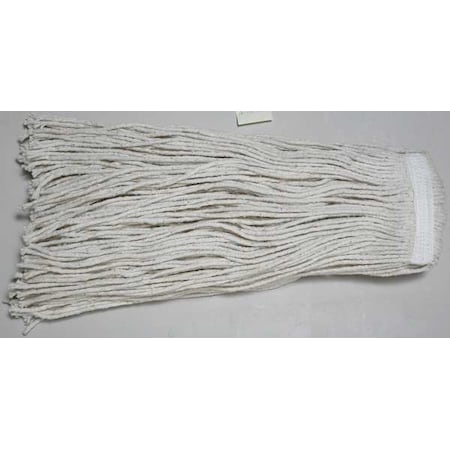 String Wet Mop, 32 oz Dry Wt, Quick Change Connection, Cut-End, Natural, Cotton