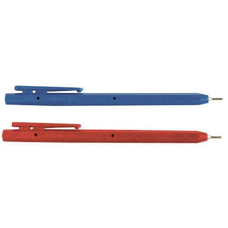 Metal Detectable Stick Pen, Blue, PK50