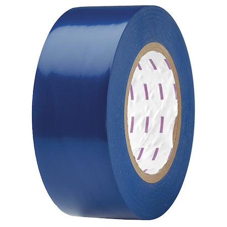 Floor Marking Tape, vinyl, Solid, Blue, 2 in W., 5 mil Thickness