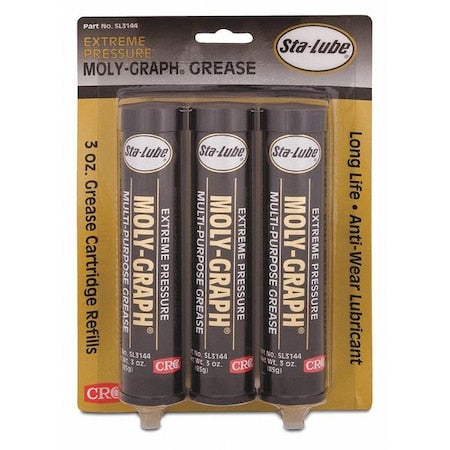 Multipurpose Grease, 3 oz., Cartridge, Gray