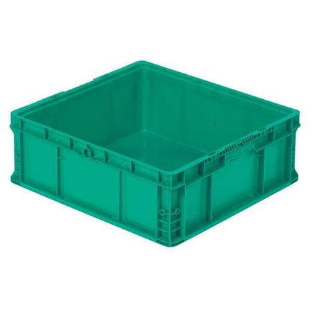 Solid & Stackable Straight Wall Storage Container, 15.7 gal, 24 in L x 22-1/2 in W x 8-3/4 in H