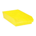 Shelf Storage Bin, Polypropylene, Yellow, 4 in H, 11 1/8 in W, 17 7/8 in L