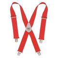 Tool Suspenders, Tool Belt Suspenders, Red, Elastic, 0 Pockets