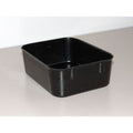 Stack & Nest Storage Container, 0.2 gal, 6-1/8 in L x 4-7/8 in W x 2-1/8 in H, Black