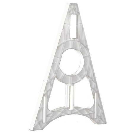 Barricade Leg, Polymer, Non-Reflective, 40 1/2 in Height, 29 in Length, 16.1 lb, White