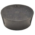 Stopper, 25mm, Black, PK4