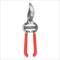 Pruner, Bypass Blade, 1 in Cut Cap, Forged Steel Alloy 2-1/2 in L Blade, Vinyl Coated Steel Handle