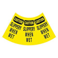 Traffic Cone Collar, Waterproof Cloth Vinyl, 10 1/2 in Height, 0.5 lb, Yellow 6 PK