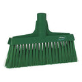 1 1/2 x 9 1/2 in Sweep Face Broom Head, Soft, Synthetic, Green