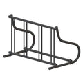 Bike Rack, 1-Sided, 4-Bike, 48 in., Black