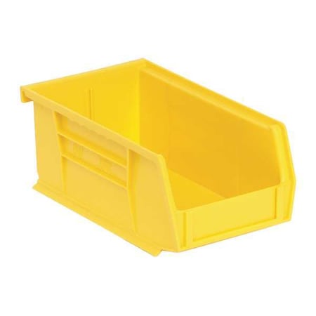 Hang & Stack Storage Bin, Polypropylene, Yellow, 3 in H, 4 1/8 in W, 7 3/8 in L