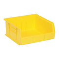 Hang & Stack Storage Bin, Polypropylene, Yellow, 5 in H, 11 in W, 10 7/8 in L