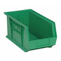 Hang & Stack Storage Bin, Polypropylene, Green, 7 in H, 8 1/4 in W, 14 3/4 in L