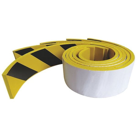 4 in. Adhesive Foam Strip in Yellow/Black, 5 PK