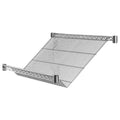 Slanted Wire Shelf, 18"D x 36"W x 1/4"H, Chrome