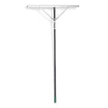 24 in Aluminum Landscape Rake, 24 Tines, 66 in L Aluminum Handle