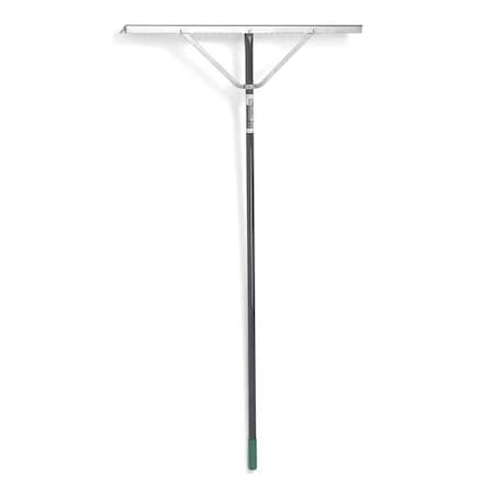 24 in Aluminum Landscape Rake, 24 Tines, 66 in L Aluminum Handle