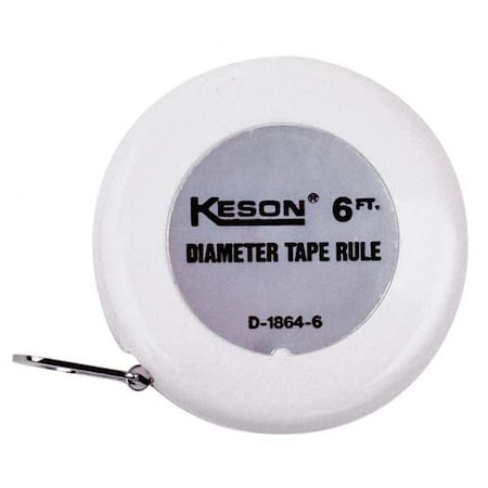 6 ft Wrap-a-Round/Diameter Tape Measures, 1/4 in Blade
