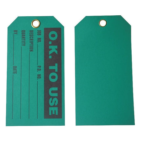 Production Status Tag, Cleaning and Maintenance, Cardstock, 3 in H x 5 3/4 in W, Red, Rectangle