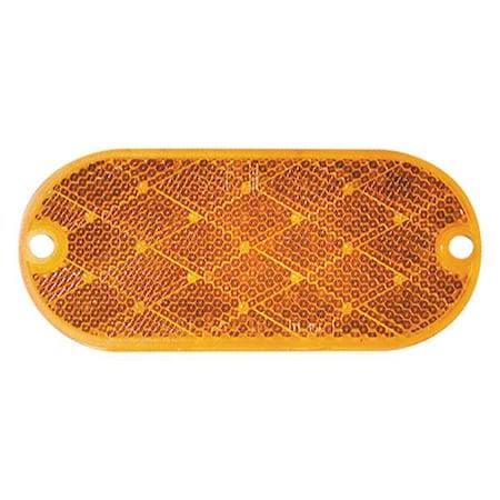 Color Reflector, Oval, Amber, 4-3/8, u0022 L