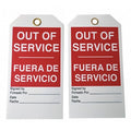 Out Of Svce Bilingual Tag, 3/8 In, PK10, 8CMR9
