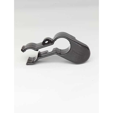 Hanger Bracket, Plastic, Black, 4 in.