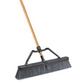 24 in Sweep Face Push Broom, Gray
