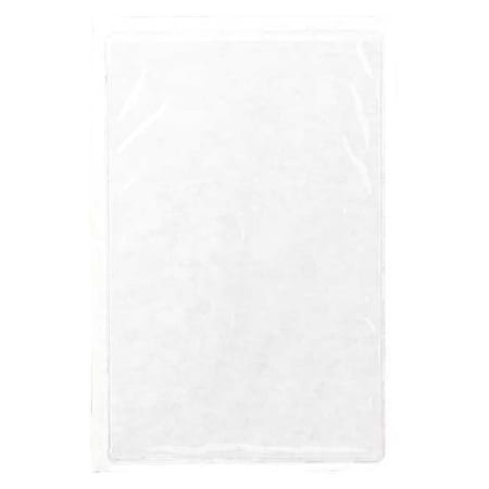 Tag Envelope, Vinyl, 6 1/2 in H x 4 1/2 in W, Clear, 10 PK