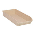 Shelf Storage Bin, Polypropylene, Ivory, 4 in H, 11 1/8 in W, 23 5/8 in L