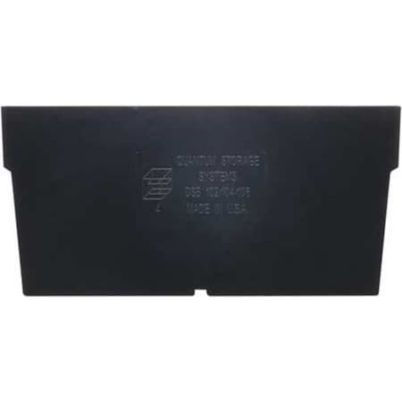 Plastic Divider, Black, 6 in L, 3 in H, 50 PK